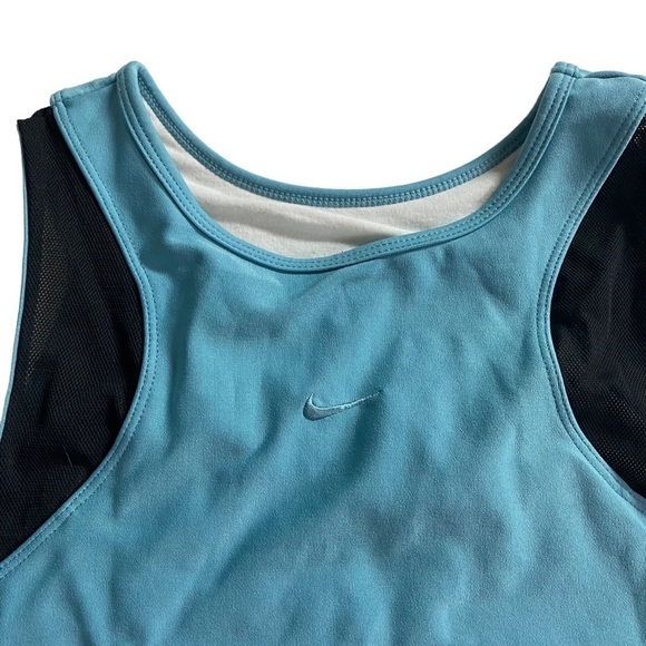 Nike Athletic Tank With Built-in Running Bra Sz Small Teal - Picture 5 of 11